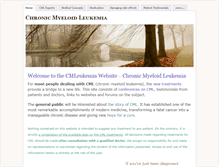 Tablet Screenshot of cmleukemia.com